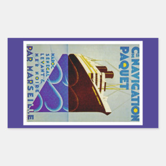 Navigation Paquet Rectangular Sticker