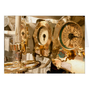 Navigational Gauges And Instruments On Submarine