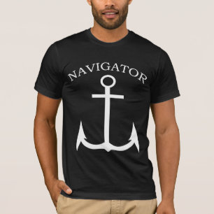 Navigator Anchor Black/White American Apparel T-Shirt