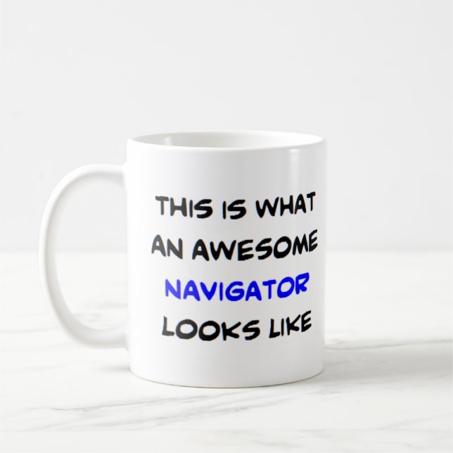 navigator, awesome coffee mug (Left)