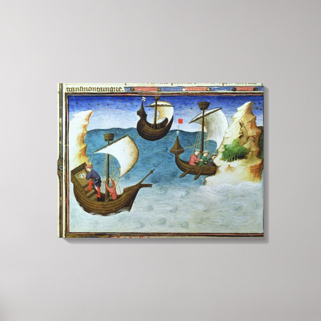 Navigators using an astrolabe canvas print (Front)