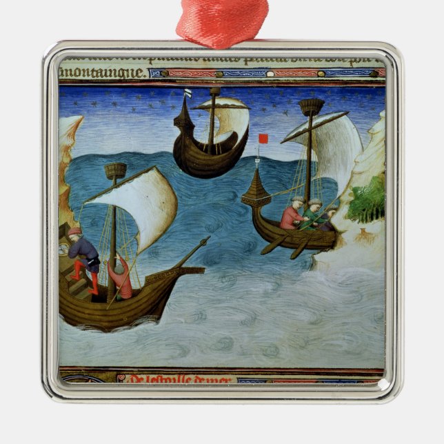 Navigators using an astrolabe metal tree decoration (Front)