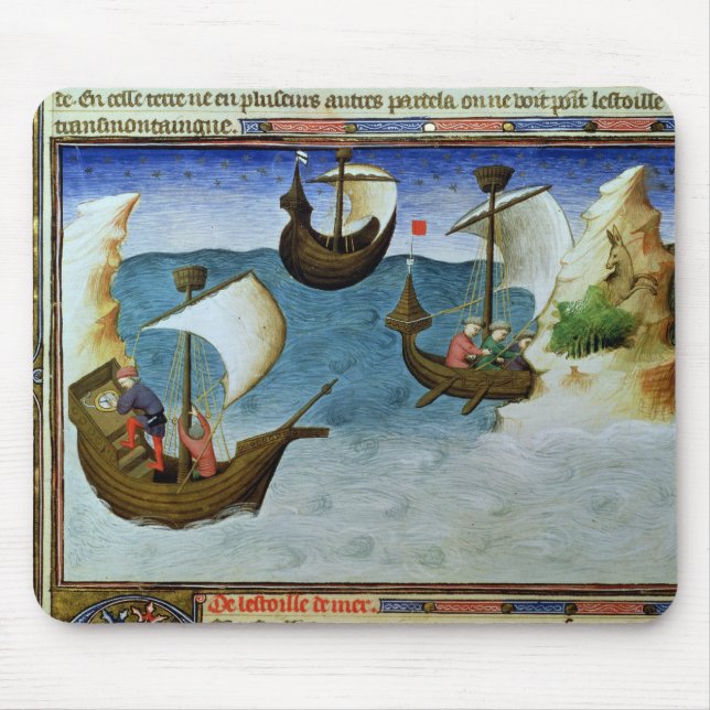 Navigators using an astrolabe mouse mat (Front)