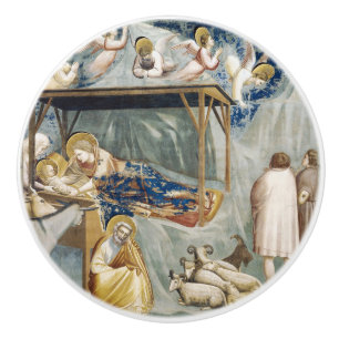 Navitity (Birth of Jesus Christ) (by Giotto) Ceramic Knob