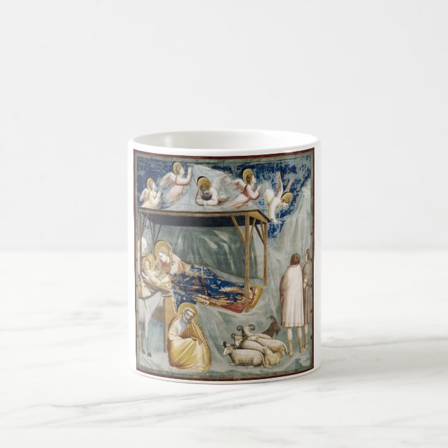 Navitity (Birth of Jesus Christ) (by Giotto) Coffee Mug (Center)