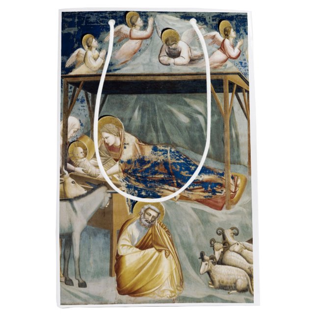 Navitity (Birth of Jesus Christ) (by Giotto) Medium Gift Bag (Front)