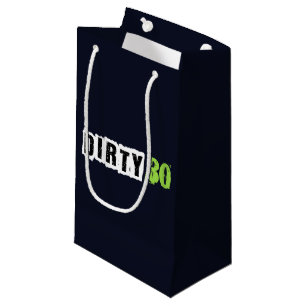 Navy 30th Dirty 30 Thirtieth Party Gift Bag