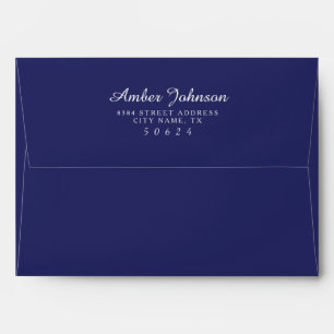 Navy 5 x 7 Pre-Addressed Envelopes
