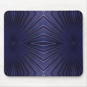 Navy Abstract Pattern Mouse Mat