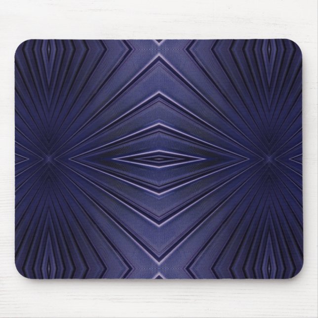 Navy Abstract Pattern Mouse Mat (Front)