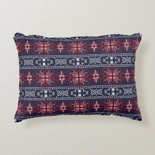 Navy Accent Pillows for Living Room Decoration (Front)