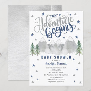 Navy Adventure Baby Shower Invitation Boy Baby