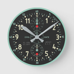 NAVY Aircraft Clock imitation