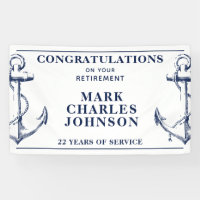 Navy Anchor Retirement Nautical