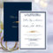 Navy and Gold Elegant Minimalist Wedding