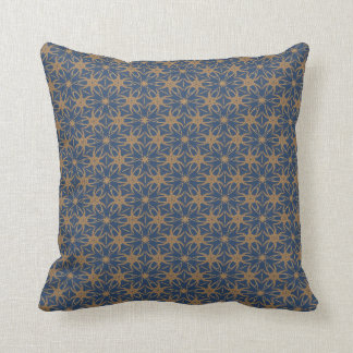 Navy and Gold Throw Pillow
