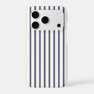 Navy and Ivory Striped Phone Case