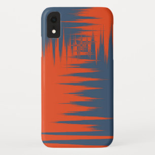 Navy and Orange iPhone XR Case