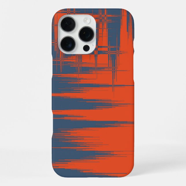Navy and Orange iPhone Case (Back)