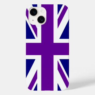Navy and Purple Union Jack Case-Mate iPhone 14 Case