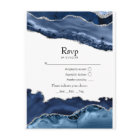 Navy and Silver Agate Wedding