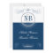 Navy and silver wedding invitations rhinestones