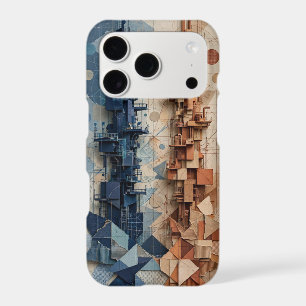 Navy and Terracotta Futuristic Towers Case