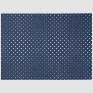 Navy and White Polka Dot Tissue Paper