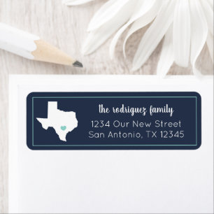 Navy & Aqua Home Sweet Home - Texas Moving