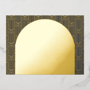 Navy Arch Wedding RSVP Card