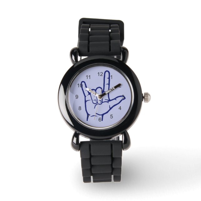 Navy ASL I Love You Watch (Front)