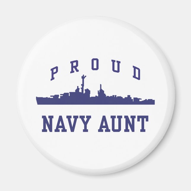 Navy Aunt Magnet (Front)