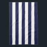 Navy Awning Stripe Tea Towel<br><div class="desc">Navy Awning Stripe</div>