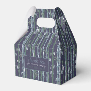 Navy Bamboo Favour Box