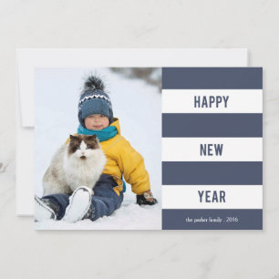 Navy Band Happy New Year photo card