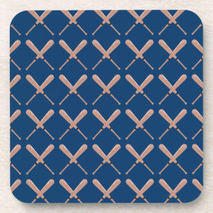 Navy Baseball Bat Coaster