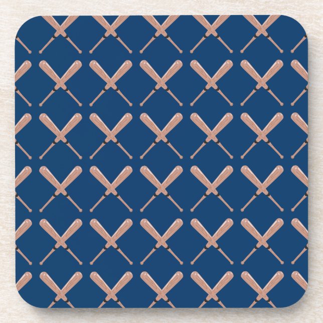 Navy Baseball Bat Coaster (Front)