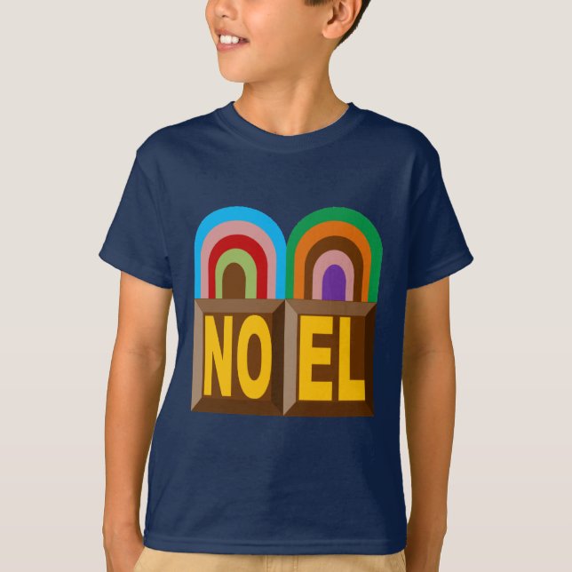Navy Basic Christmas Cake T-shirt (Front)