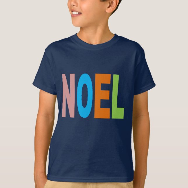 Navy Basic Christmas Design T-shirt (Front)