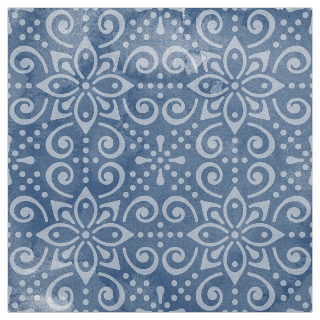 Navy Batik Fabric (Swatch)