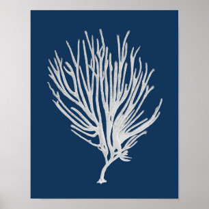 Navy Beach Decor Sea Coral Framed wall art #12
