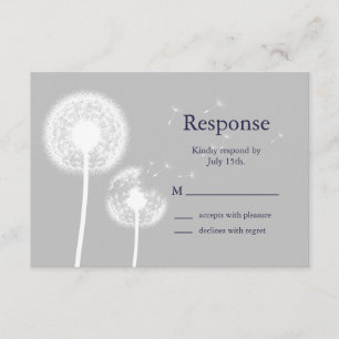Navy Best Wishes! RSVP Card