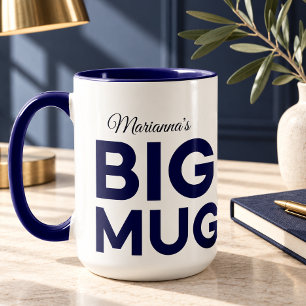 Navy Big Mug   Huge Mug   Script Custom Name