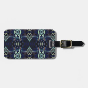 Navy Black Grey Hip Masculine Pattern Luggage Tag