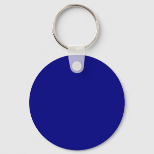 Navy Blue 000080 Colour - Add a Name Option Key Ring