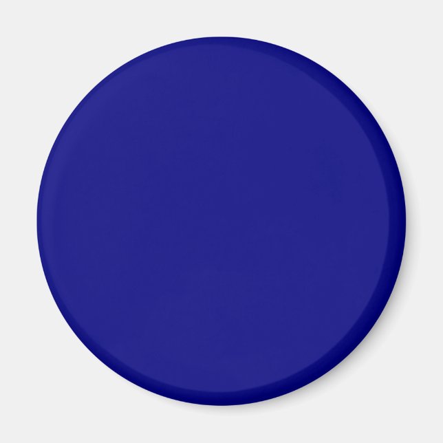 Navy Blue 000080 Colour - Add a Name Option Magnet (Front)