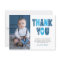 Navy & Blue 1st Birthday Thank You Postcard