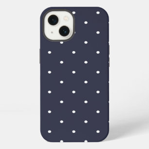 Navy Blue 50's Style Polka Dot iPad 2/3/4 Case