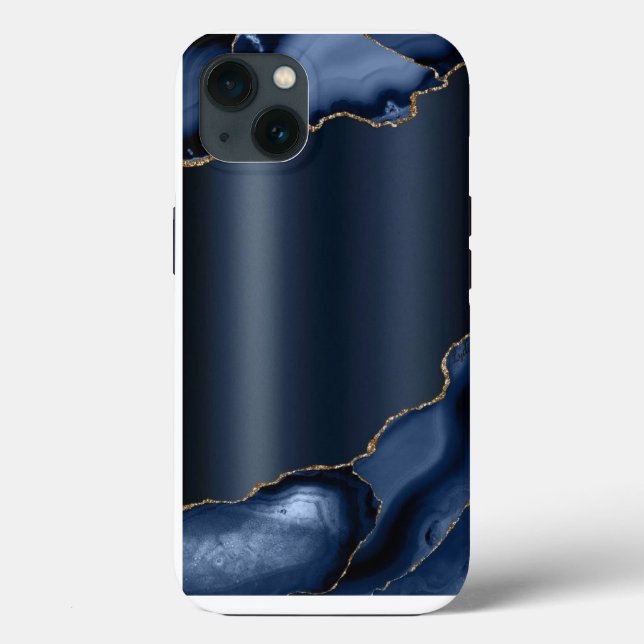 Navy blue abstract Case-Mate iPhone Case (Back)