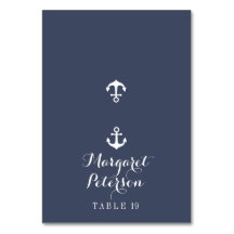 Navy Blue Anchor By The Sea Wedding Place